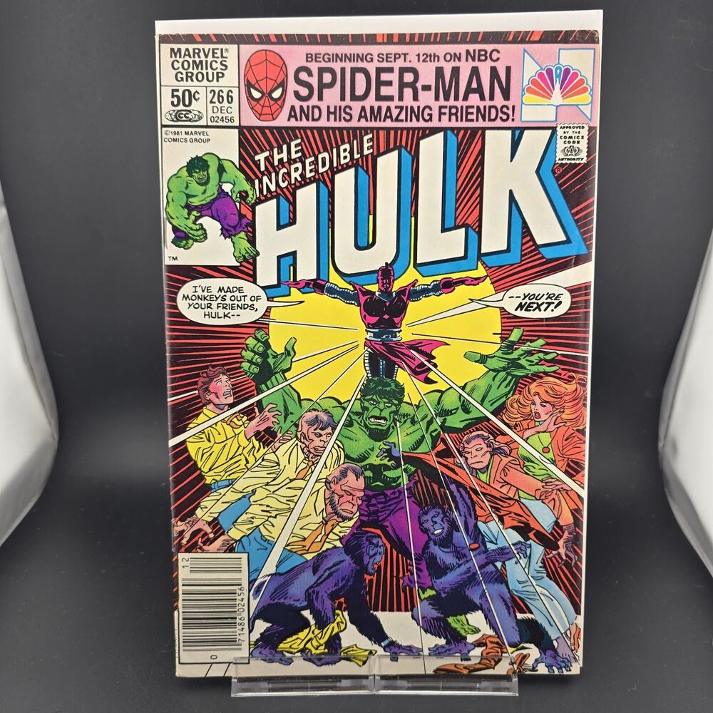 Incredible Hulk #266 (Marvel 1981) FN+ 6.5 - FN/VF 7.0 Raw Newsstand Variant